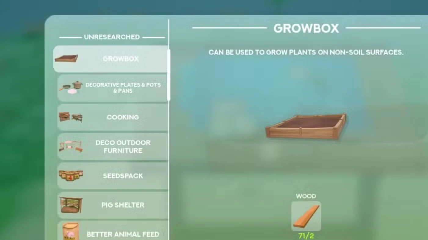 All Research Table Tiers in Solarpunk