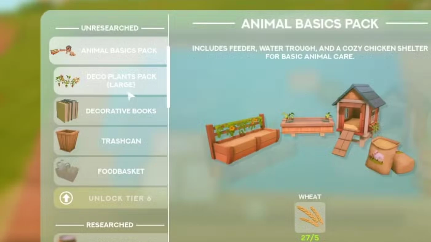 All Research Table Tiers in Solarpunk