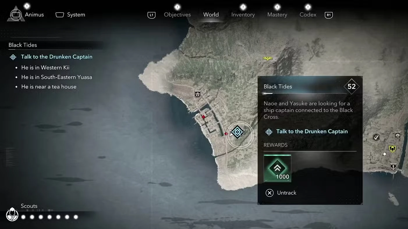 Assassin's Creed Shadows Black Tides Walkthrough and Rewards