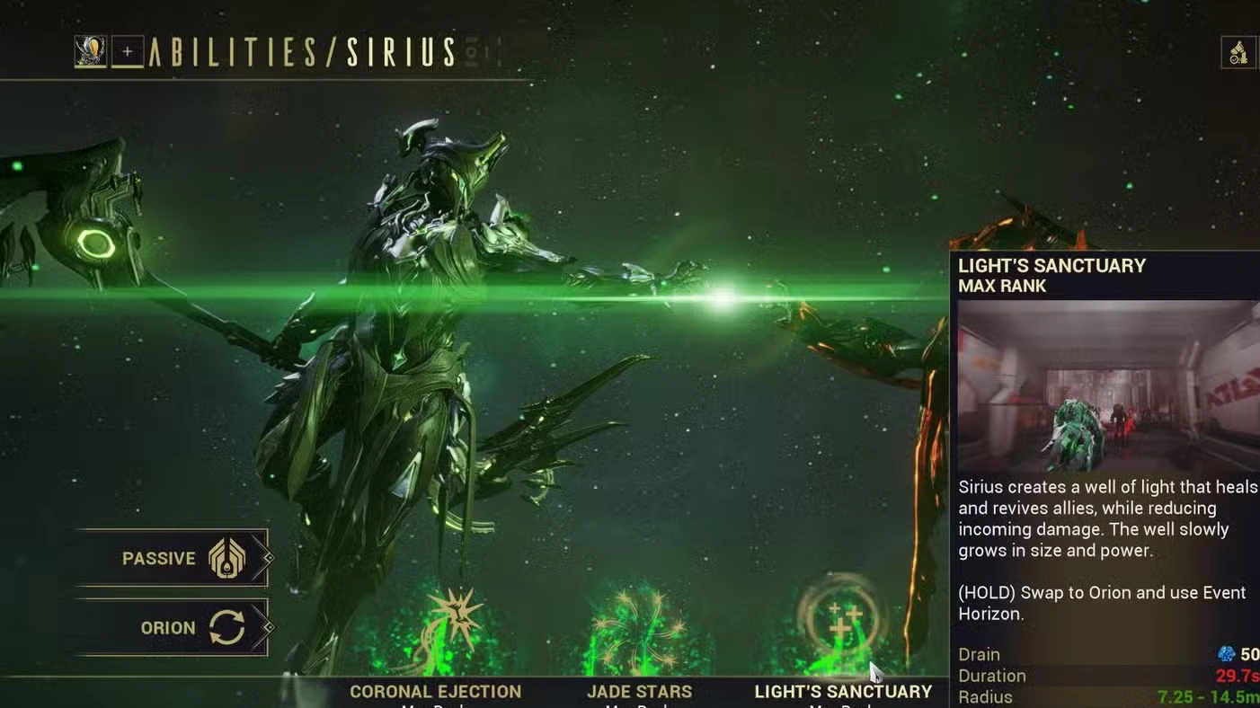 Best Sirius & Orion Nuke Build in Warframe