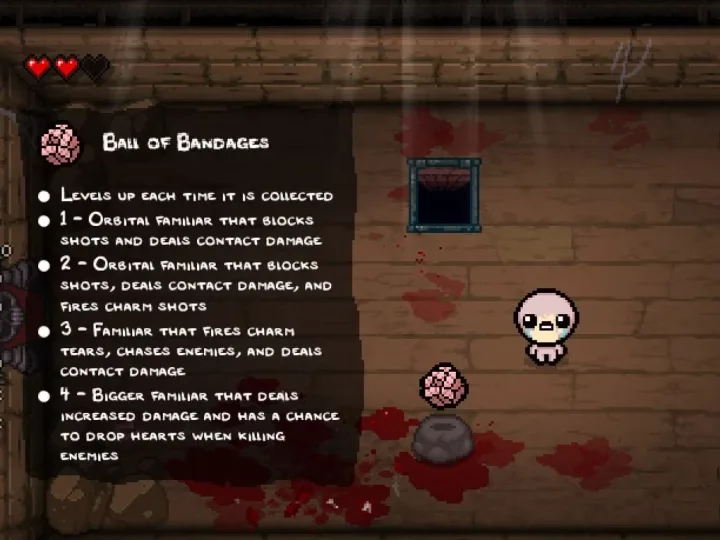 Identificando itens e usando o HUD em The Binding of Isaac