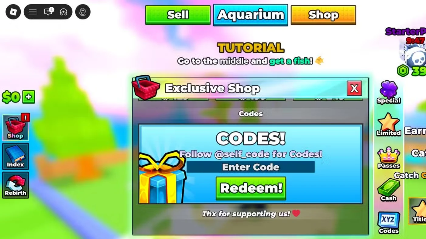 Bomb Fishing Codes