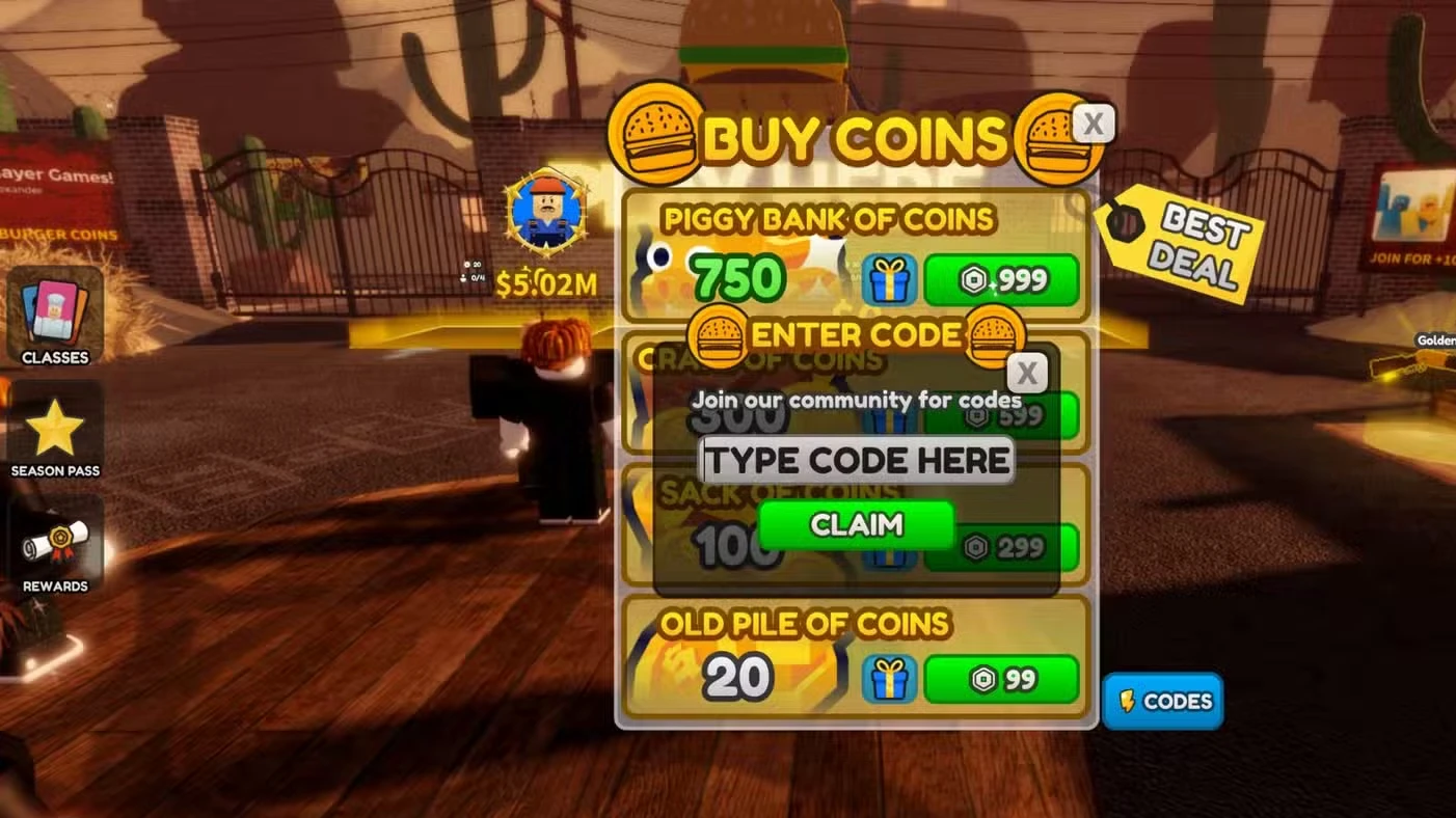 Burgerz Codes