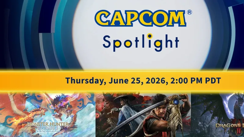 Capcom confirma Spotlight em 25 de junho com três grandes anúncios