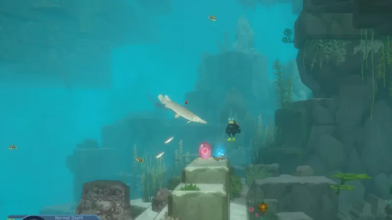 Localização dos materiais em Dave the Diver: In the Jungle