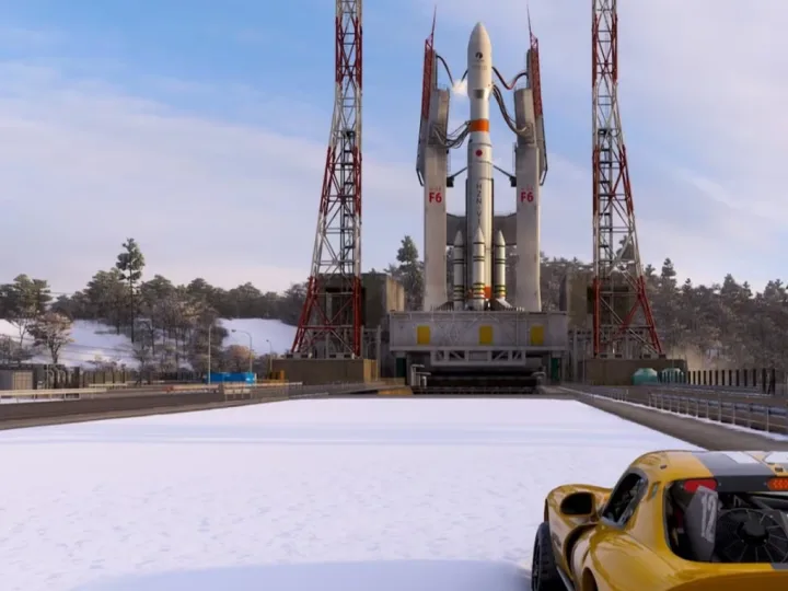 Localização do foguete do desafio AstroToy em FH6