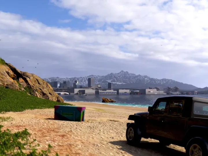 Localização do baú em Nangan em Forza Horizon 6