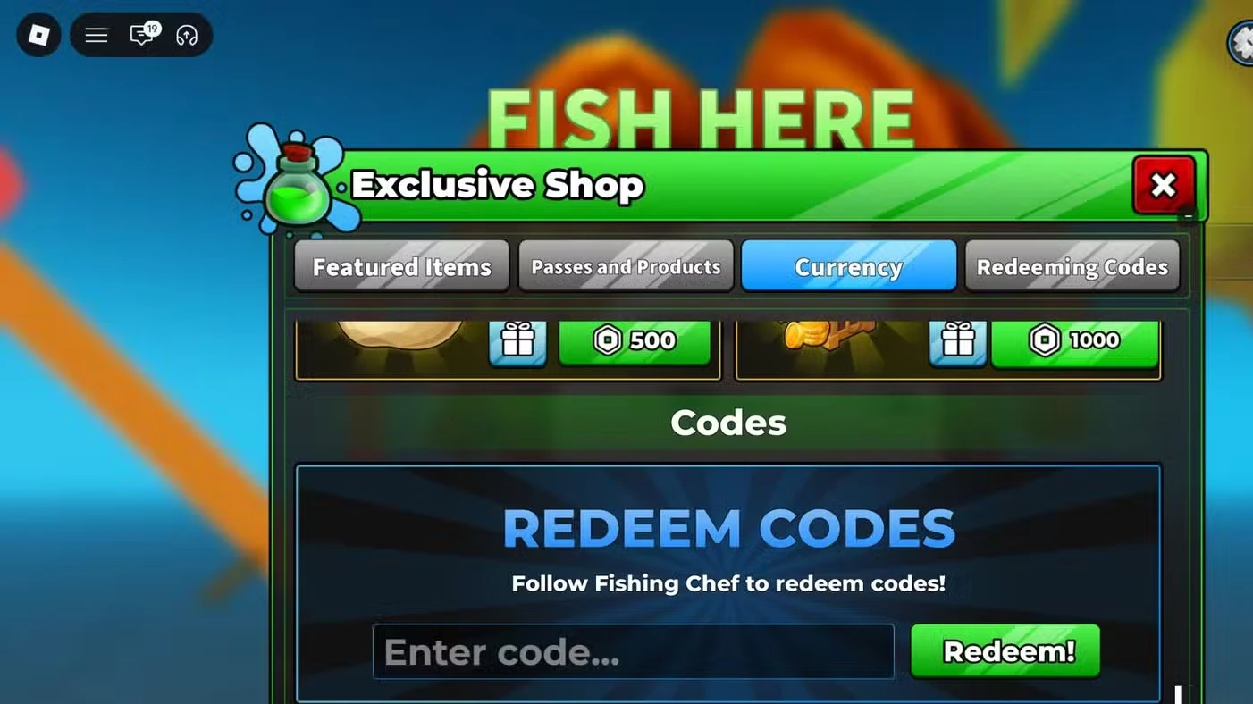 Fishing Chef Codes