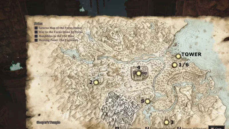 Localizações dos Chromanin em Gothic 1 Remake e recompensa da missão