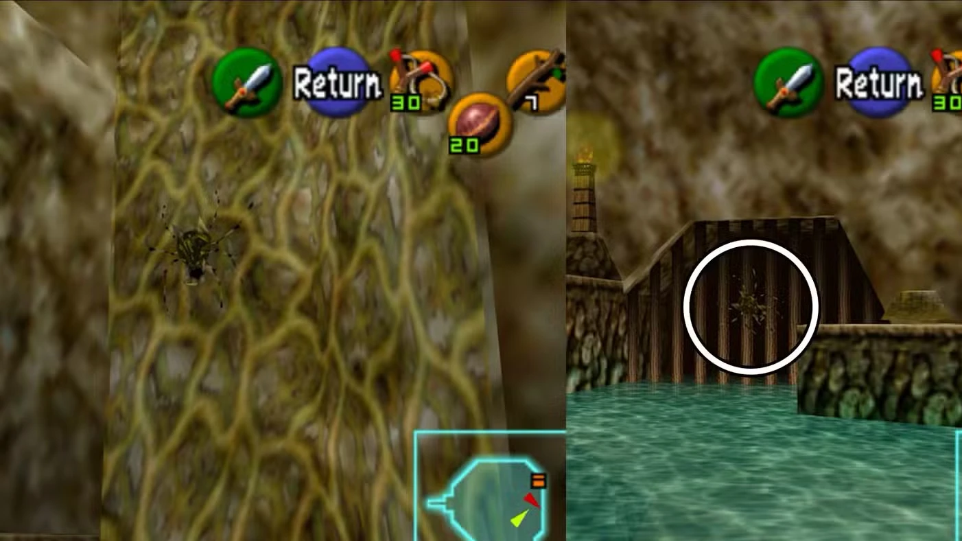 Great Deku Tree walkthrough in Zelda: Ocarina of Time