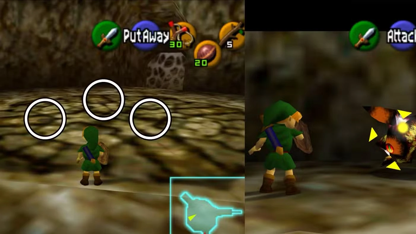 Great Deku Tree walkthrough in Zelda: Ocarina of Time