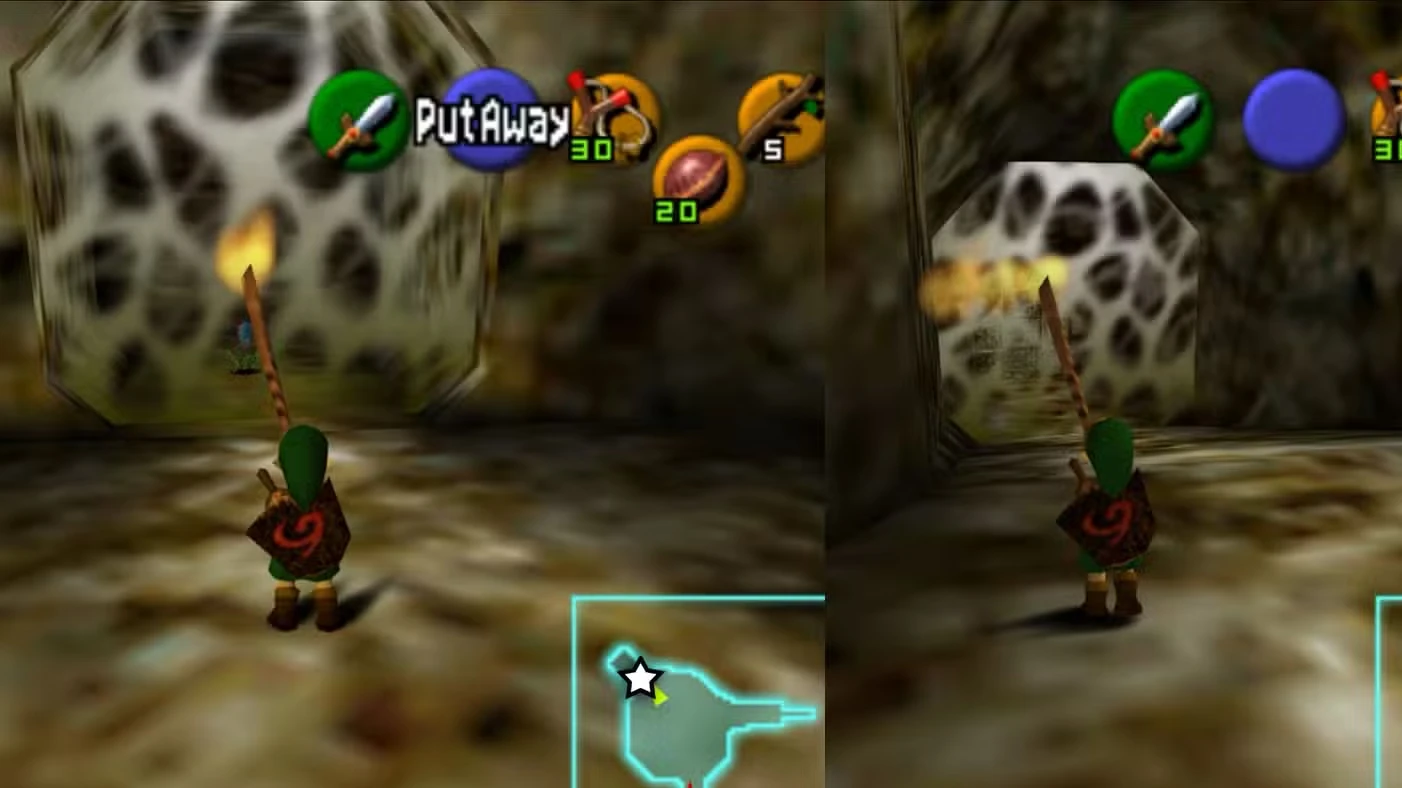 Great Deku Tree walkthrough in Zelda: Ocarina of Time