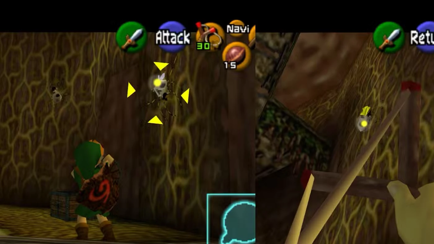 Great Deku Tree walkthrough in Zelda: Ocarina of Time