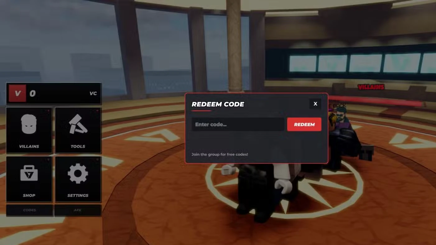 Hide From The Villain Codes