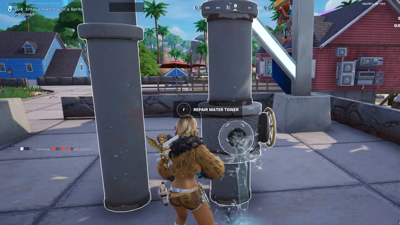 How to Activate the Wishing Fountain in Fortnite Runners (Sunken Shores Free Loot)