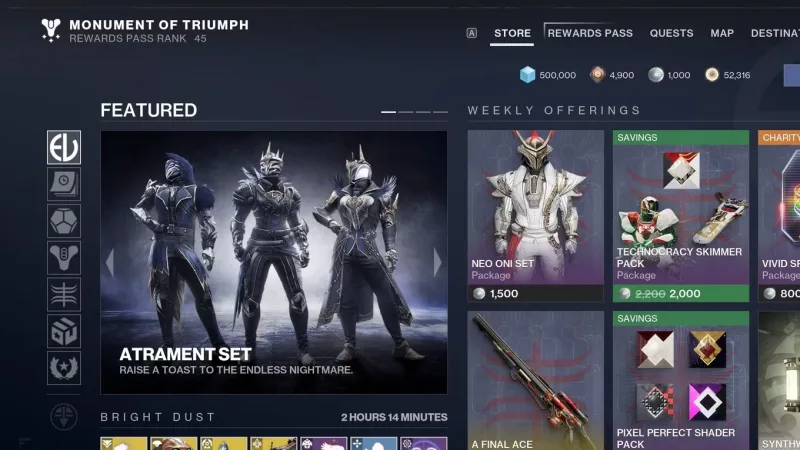 Glitch para recuperar Bright Dust e manter itens em Destiny 2