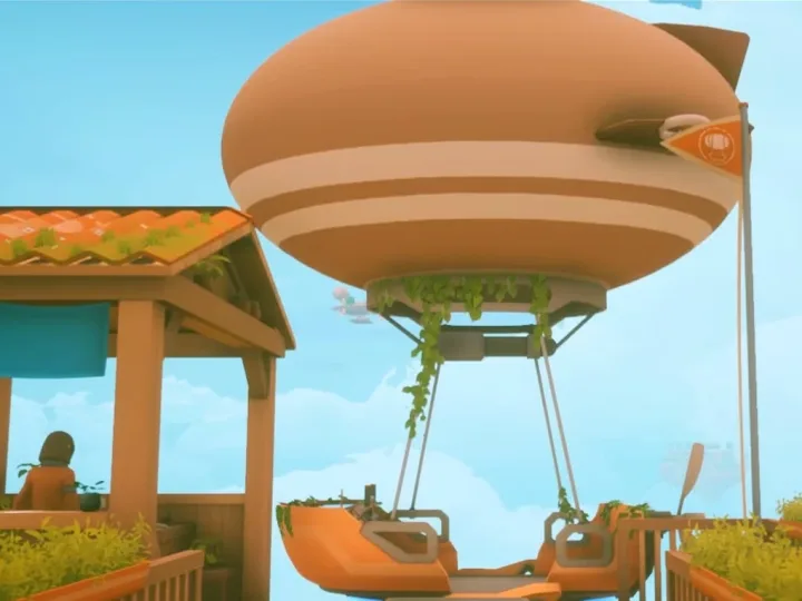 Encontrando os componentes do dirigível em Solarpunk