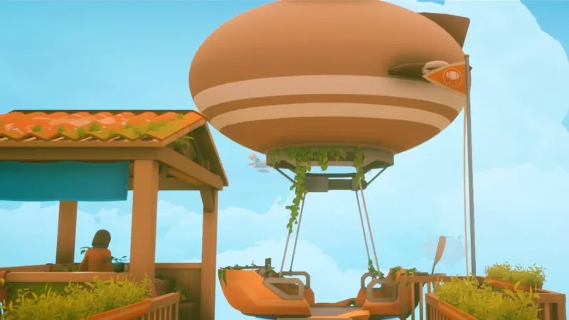 Encontrando os componentes do dirigível em Solarpunk