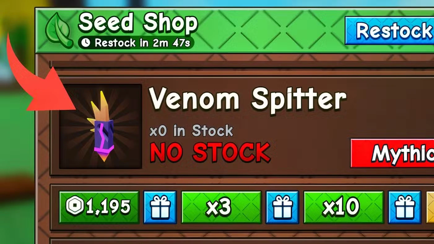 How to Get Venom Spitter in Grow a Garden 2