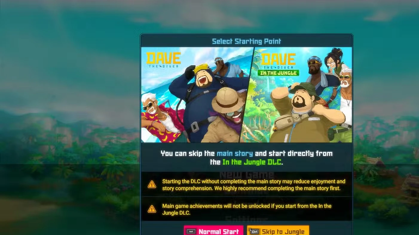 How to Start Dave the Diver In the Jungle DLC