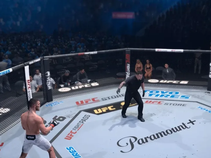 Tocar luvas e emotes em UFC 6