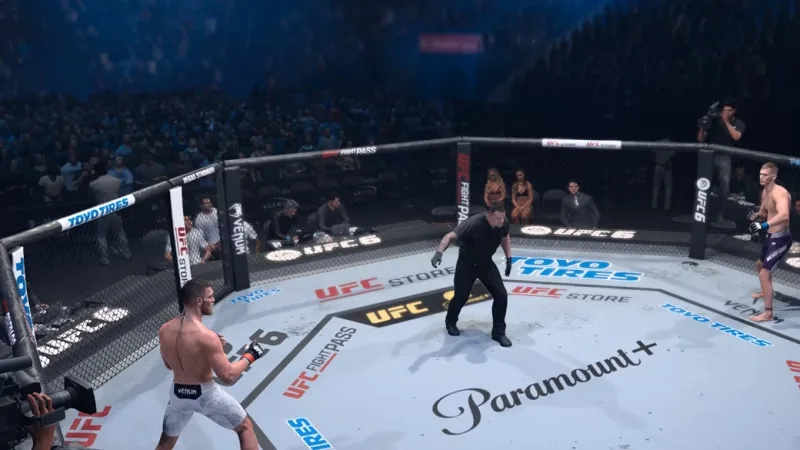 Tocar luvas e emotes em UFC 6