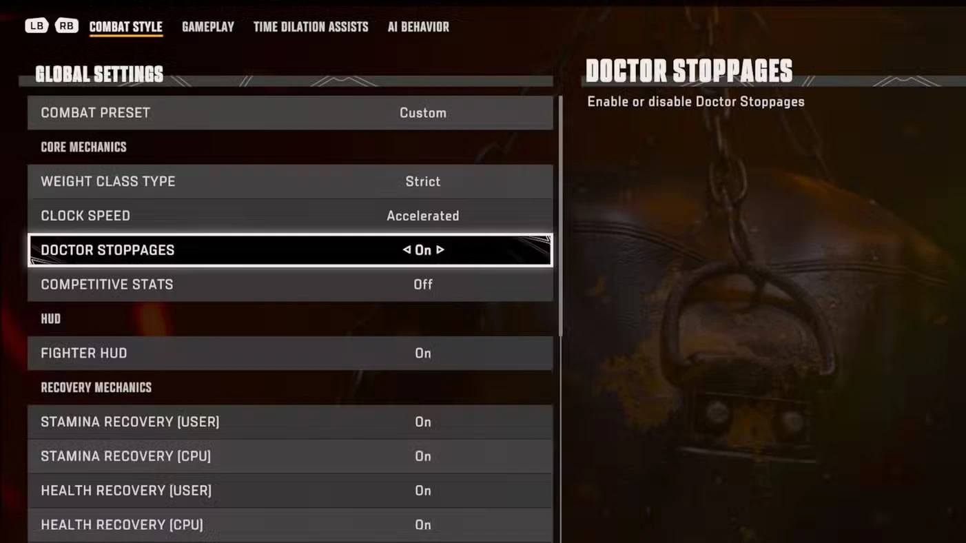 How to Trigger Doctor Stoppage in UFC 6