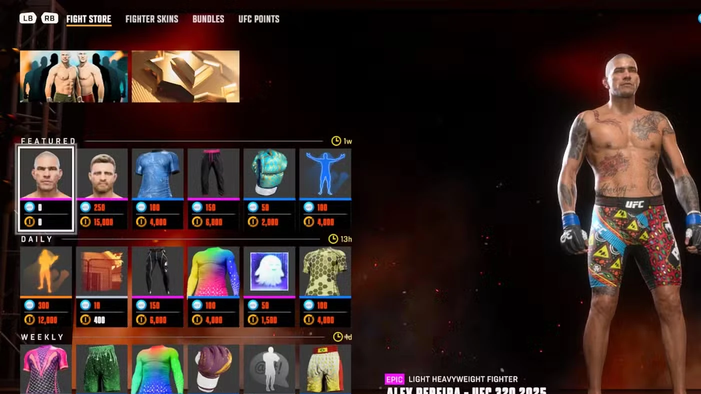 How to Unlock Alex Pereira Skins in UFC 6