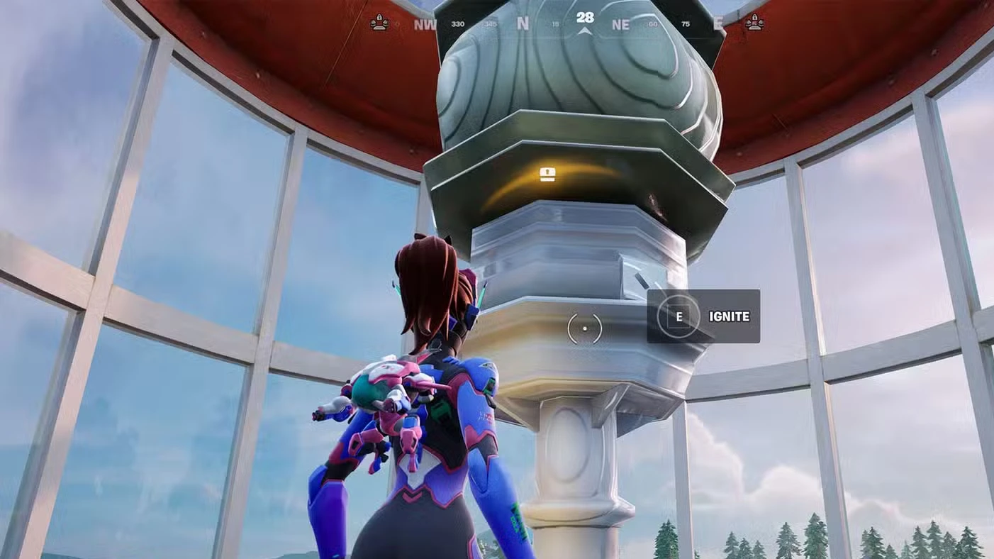 How to use the lighthouse beam to reveal rare chests in Fortnite