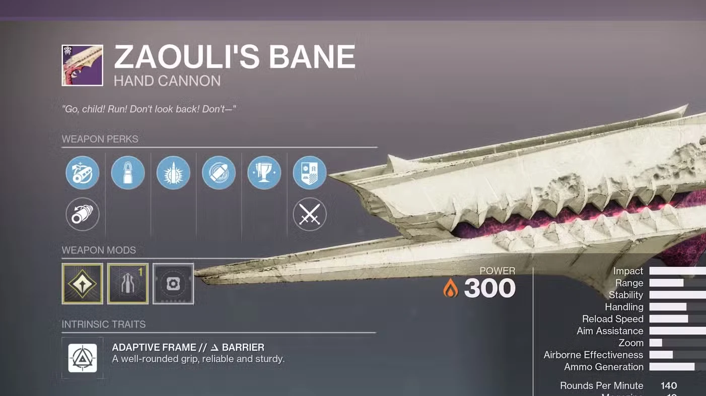 King’s Fall Loot Table and God Rolls in Destiny 2