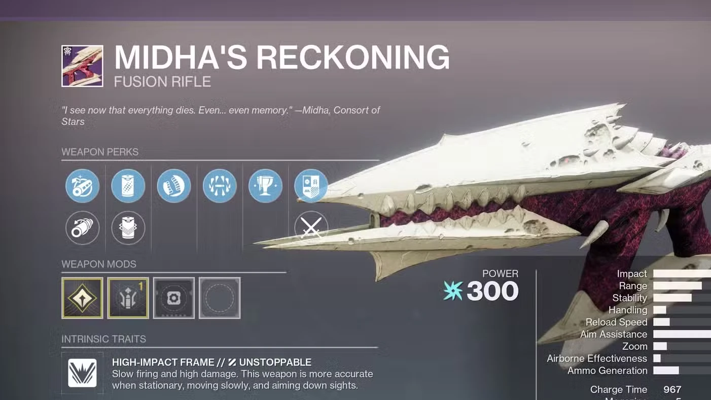 King’s Fall Loot Table and God Rolls in Destiny 2