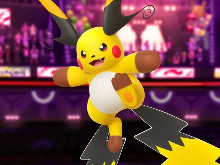 Montagem de Mega Raichu X em Pokemon Champions