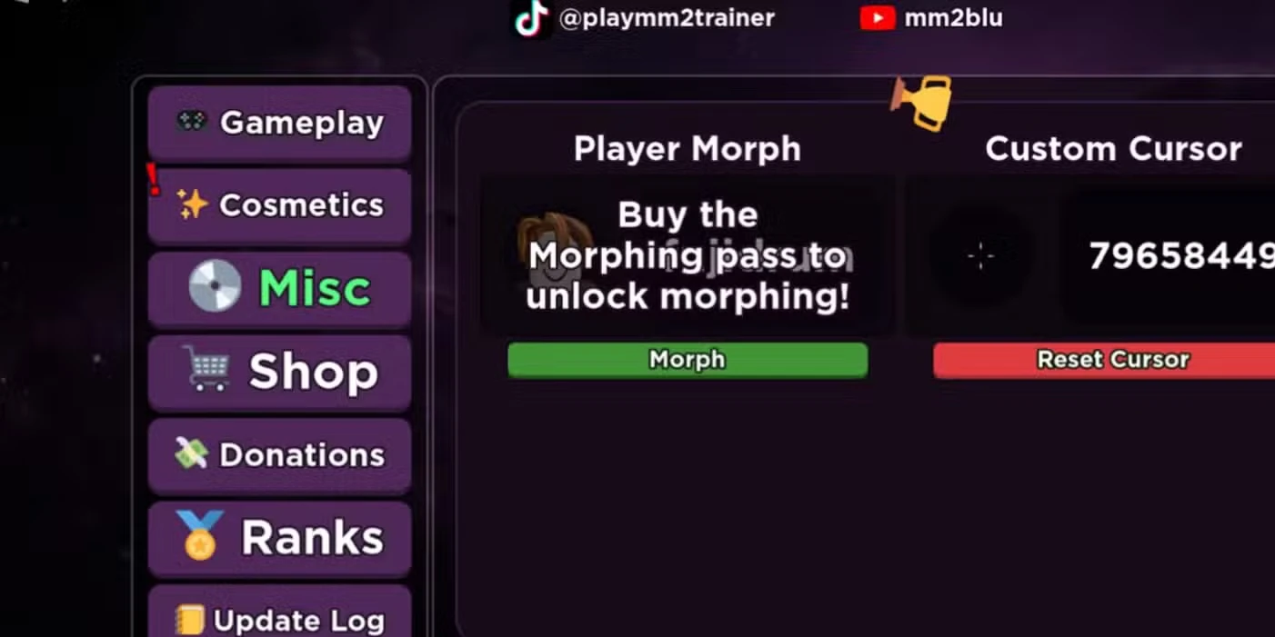 MM2 Aim Trainer Cursor ID Codes