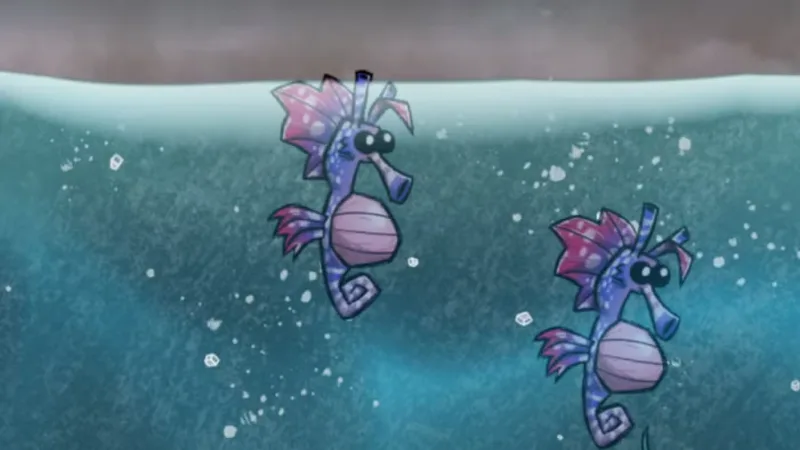 Criaturas e recursos do Aquatic Planet Pack em Oxygen Not Included