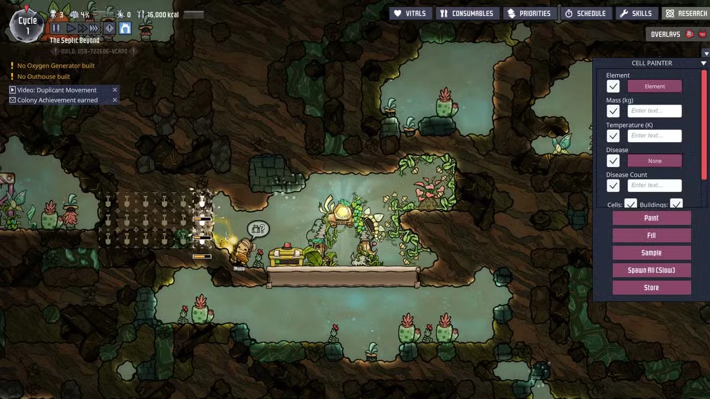 ONI Debug Mode Guide (Oxygen Not Included)