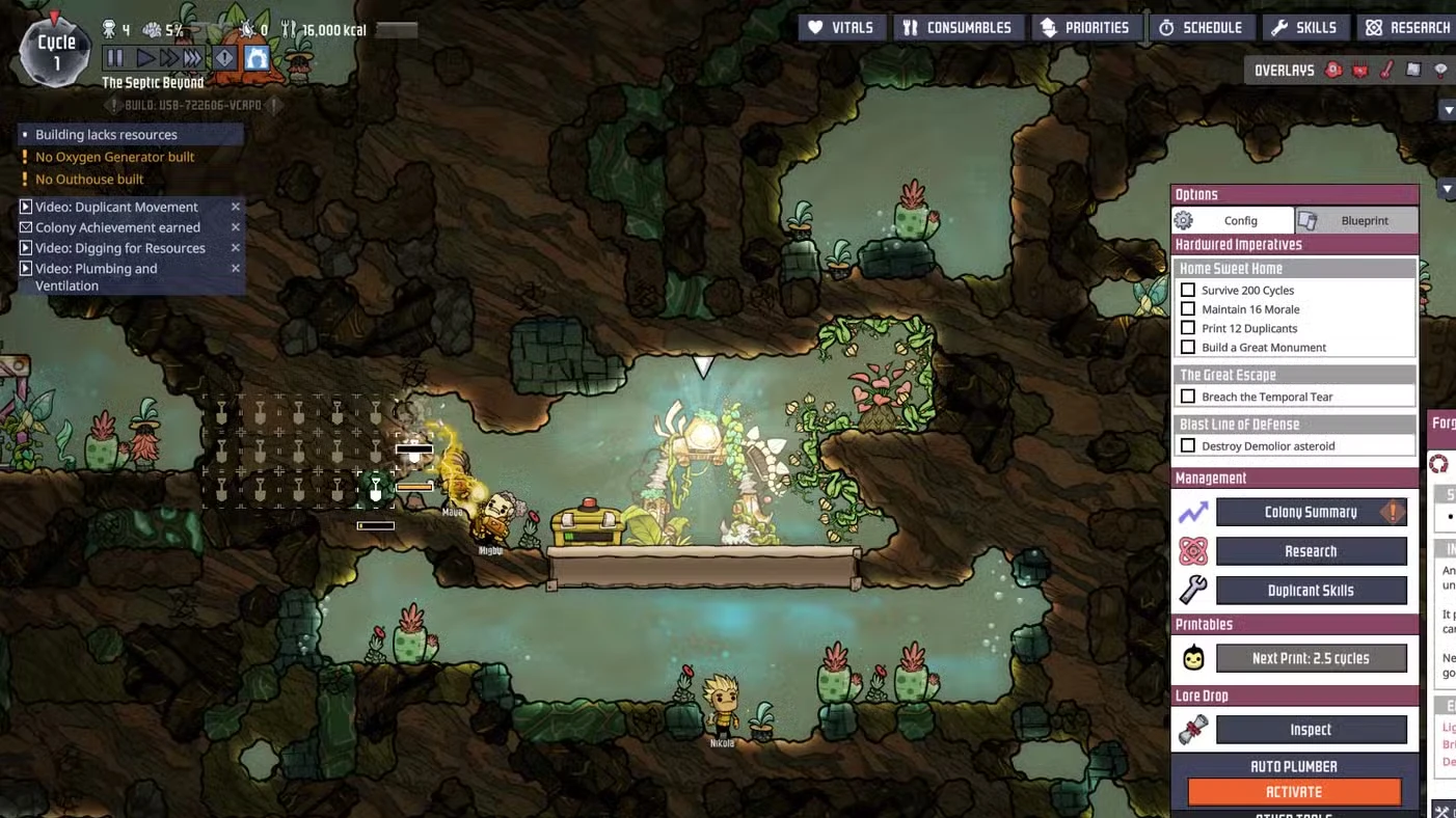 ONI Debug Mode Guide (Oxygen Not Included)