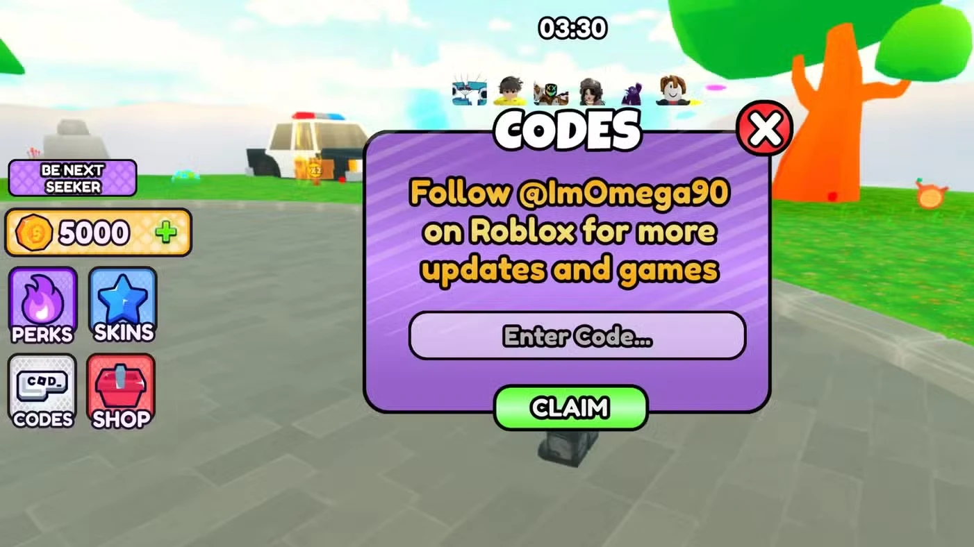 Paint and Seek Codes