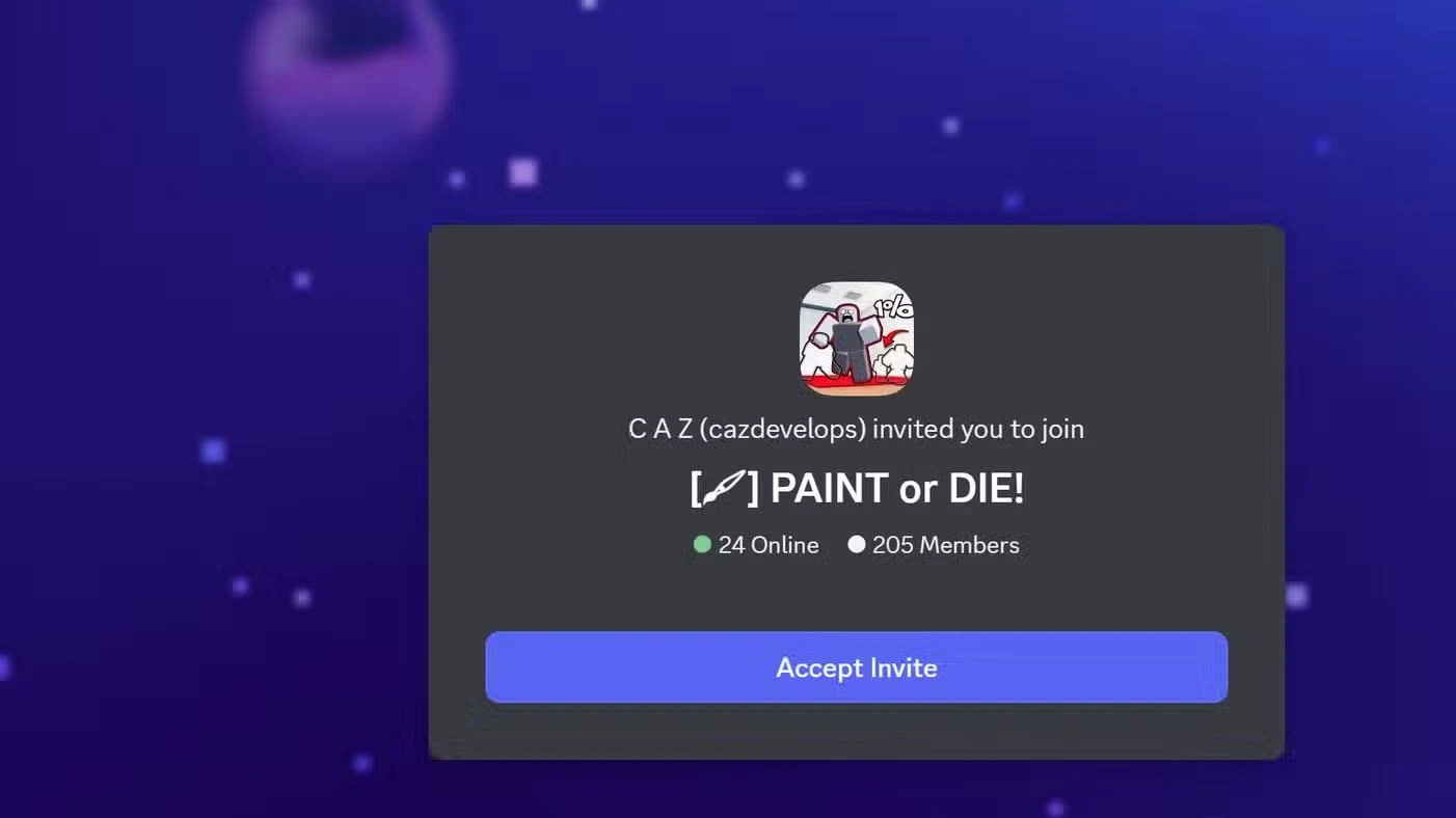 PAINT or DIE Codes