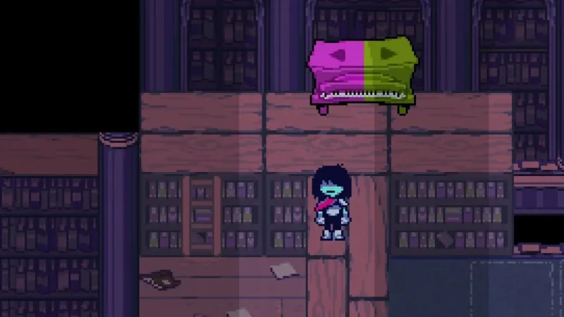 Como resolver o piano rosa e verde em Deltarune Capítulo 4