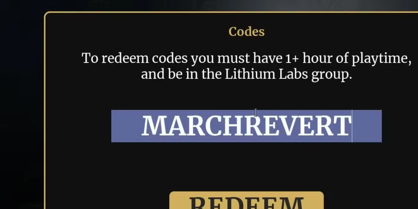 Roblox: Specter Codes