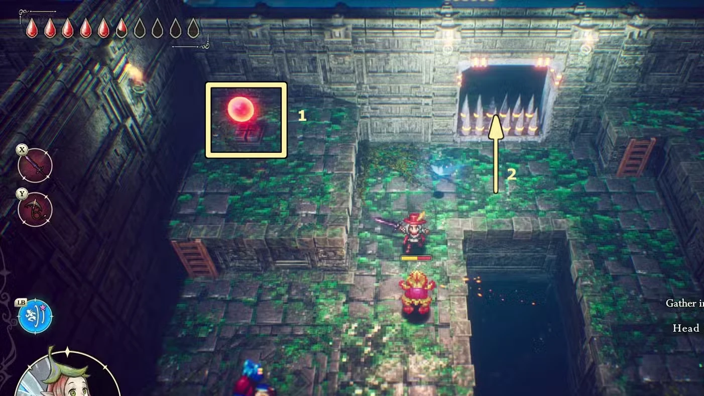 The Adventures of Elliot Water Ruins Walkthrough and Leytstaf Location