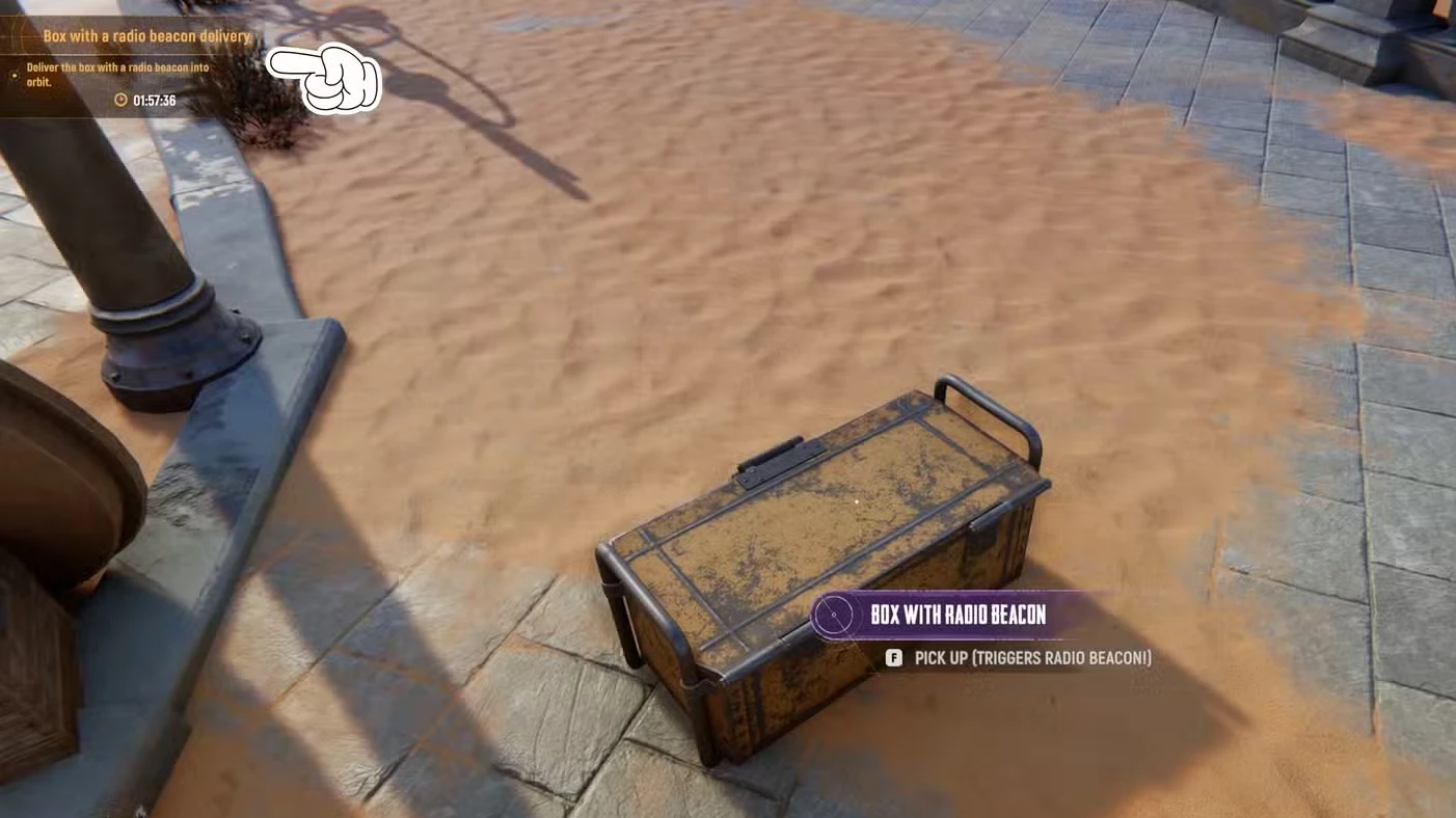 What to Do With Radio Beacon Box in Sand: Raiders of Sophie