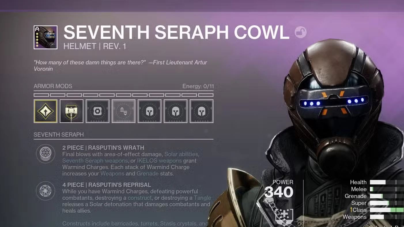 Where to Farm Seventh Seraph Armor in Destiny 2