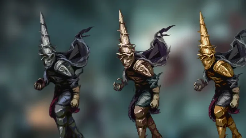 Localizações das skins em Blasphemous 2 (DLC The Third Sin)
