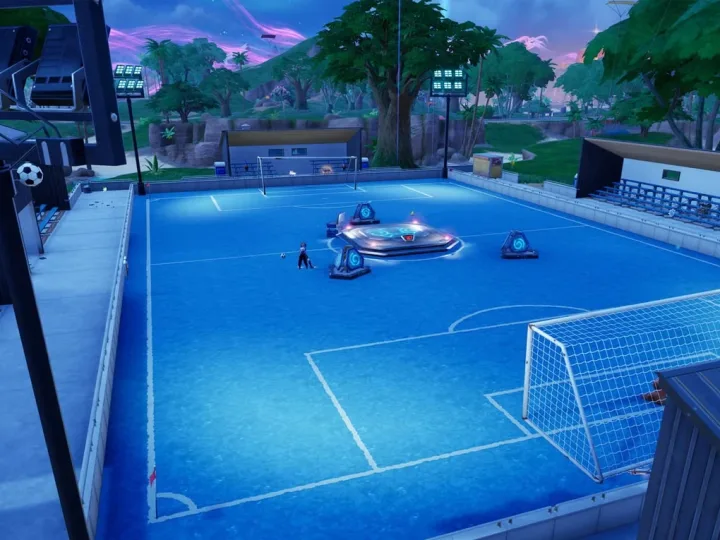 Onde fica o campo de futebol em Fortnite Capítulo 7 — Temporada 3