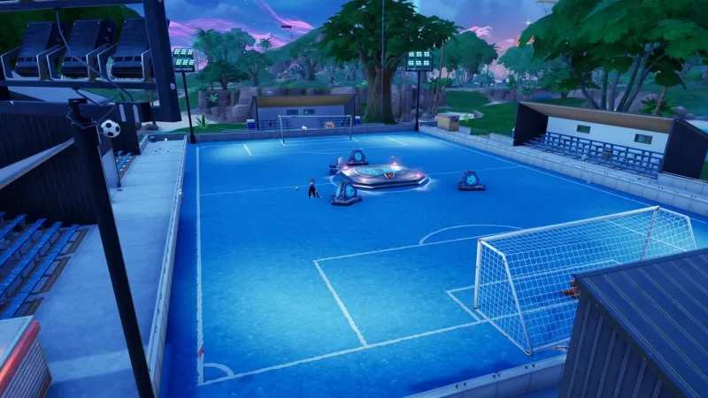 Onde fica o campo de futebol em Fortnite Capítulo 7 — Temporada 3