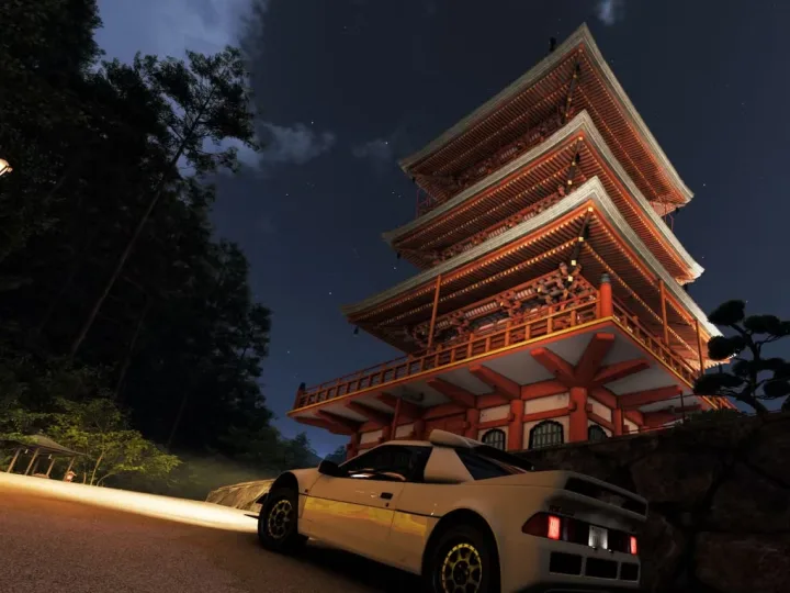 Onde fica o Templo de Nachi Falls em Forza Horizon 6