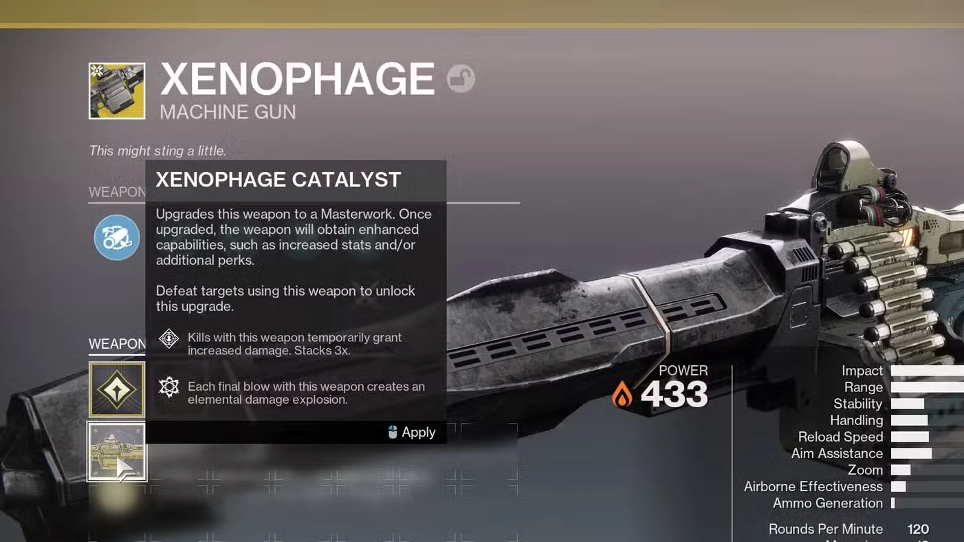 Where to Get the Xenophage Catalyst in Destiny 2