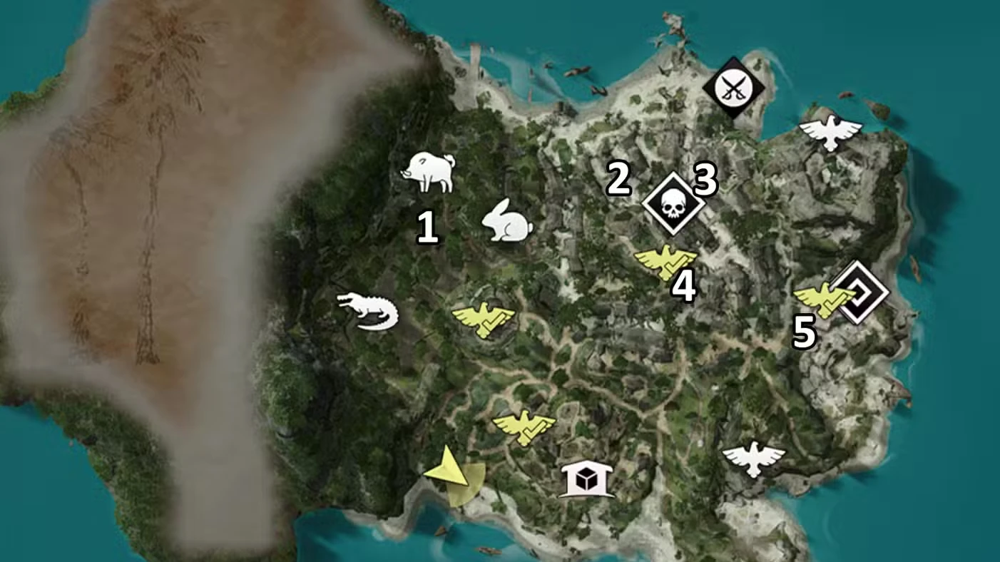 All shanty locations in Assassin's Creed Black Flag Resynced