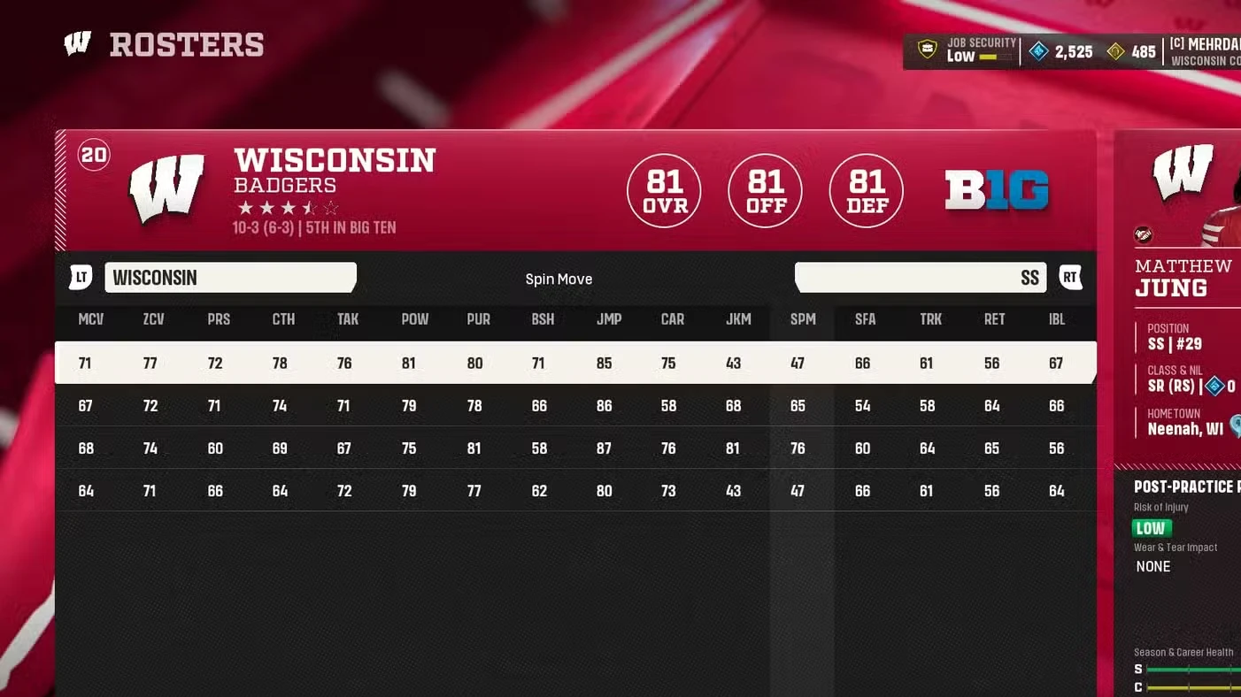 All Stats in College Football 27, Explained